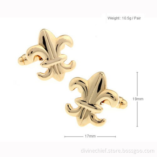 Customized Skeleton Golden Pattern Cufflinks Luxury Man Cufflinks For Shirt